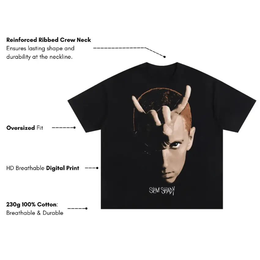Slipknot The Gray Chapter Oversized Black Graphic Tee - Image 5