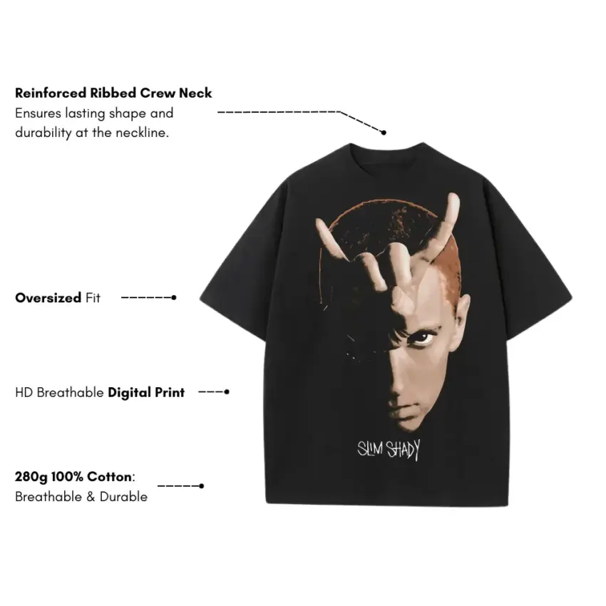 Slipknot The Gray Chapter Heavyweight Oversized Black Graphic Tee - Image 5
