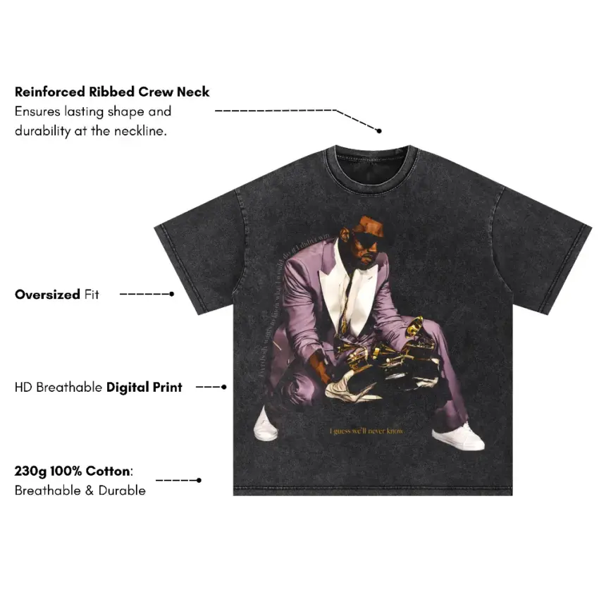 Take Care Era 2 Oversized Acid Wash T-shirt - Image 5
