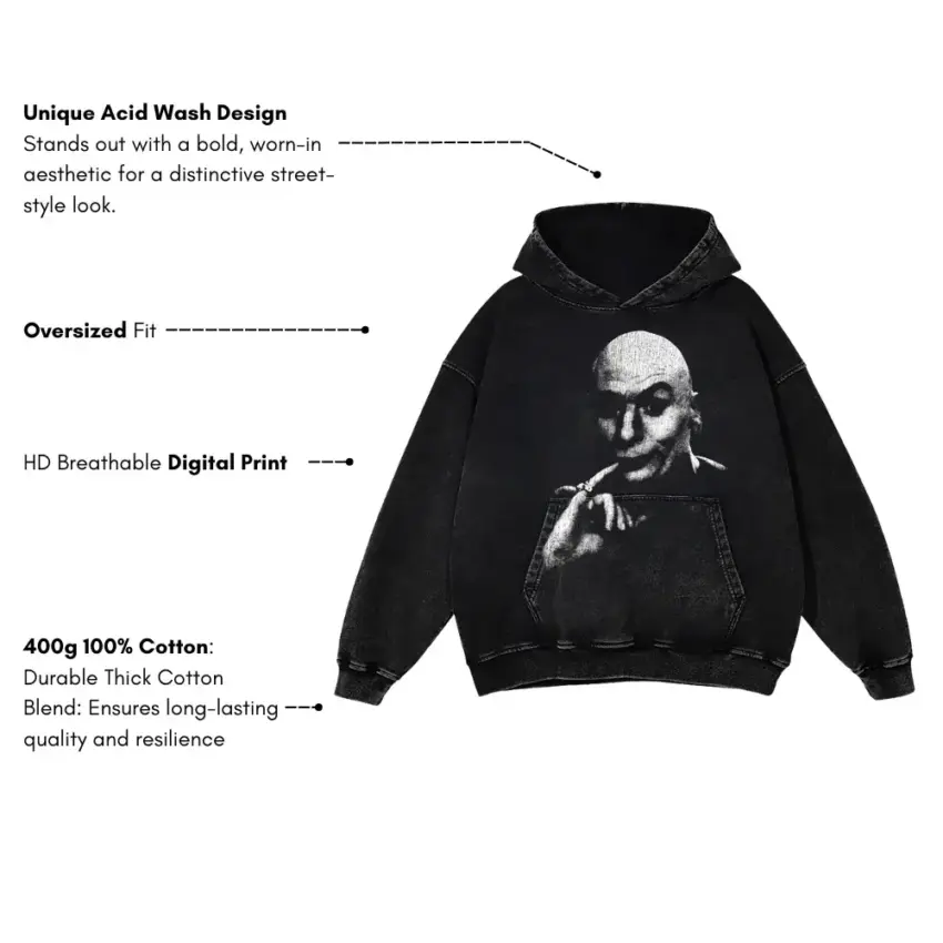 The Alchemist Aicd Wash Oversized Hoodie - Image 5