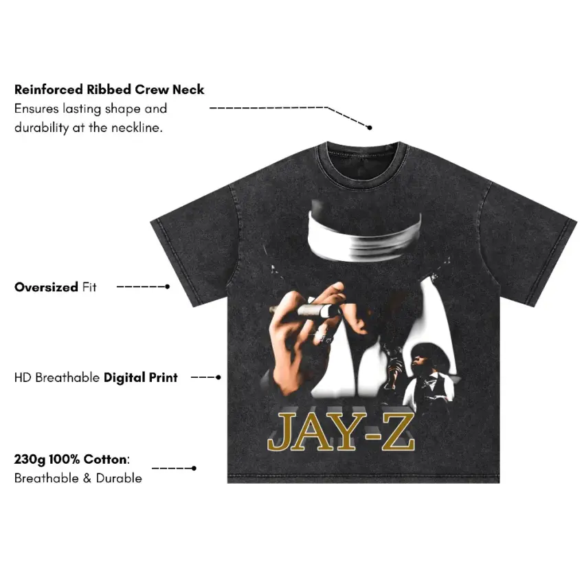 The Blueprint Oversized Acid Wash T-shirt - Image 5