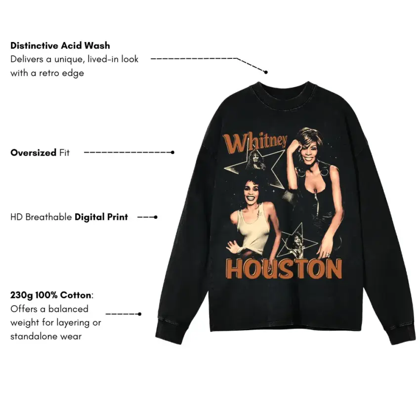 The Voice Aicd Wash Oversized Long Sleeve Shirt - Image 5