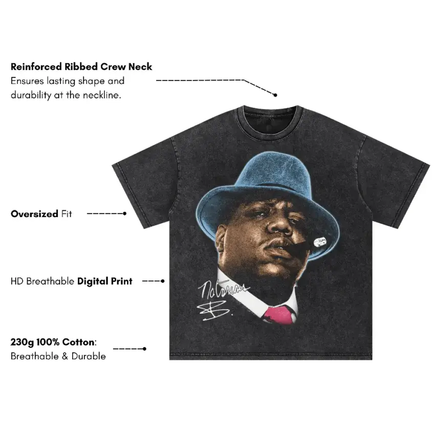 Twista Overnight Celebrity Oversized Acid Wash T-shirt - Image 5