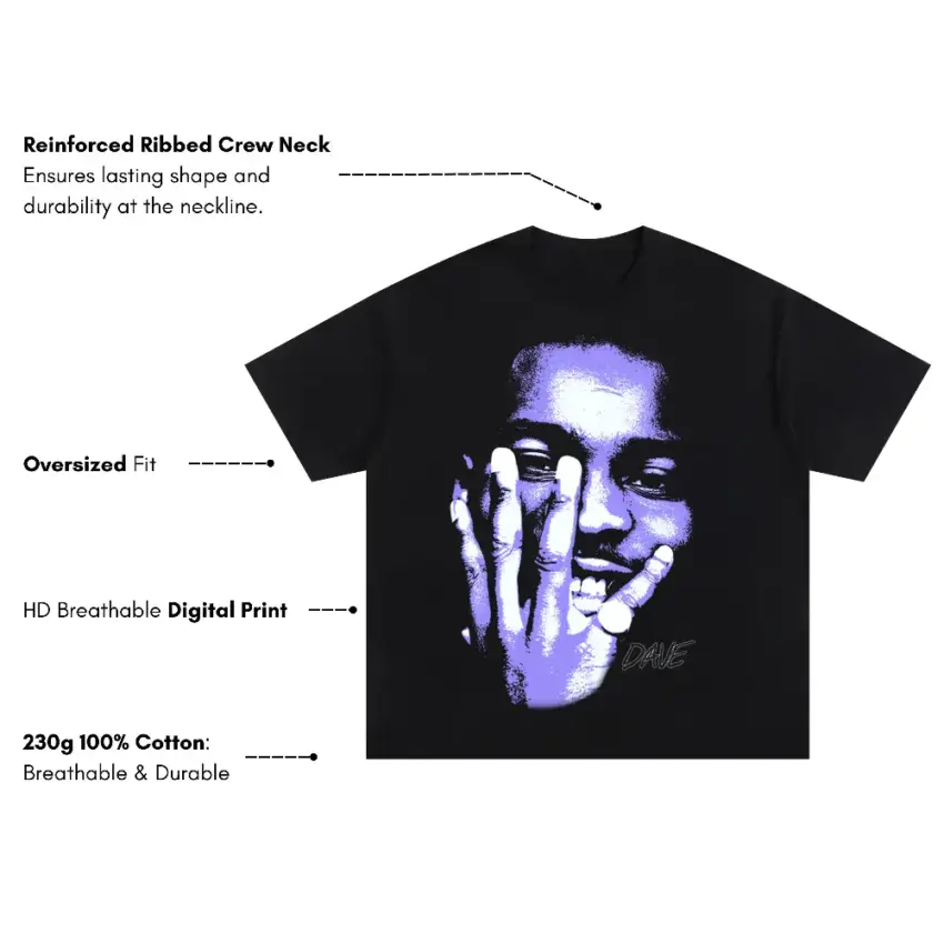 Vamp Anthem Oversized Black Graphic Tee - Image 5