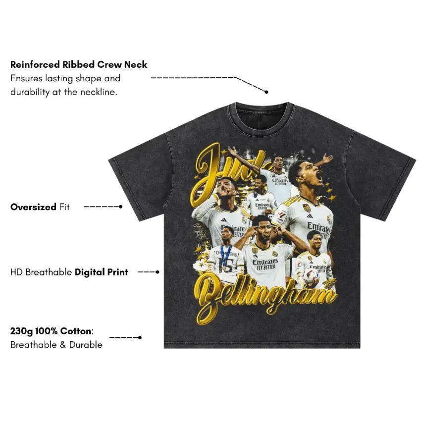 The English Galactico Oversized Acid Wash T-shirt - Image 2