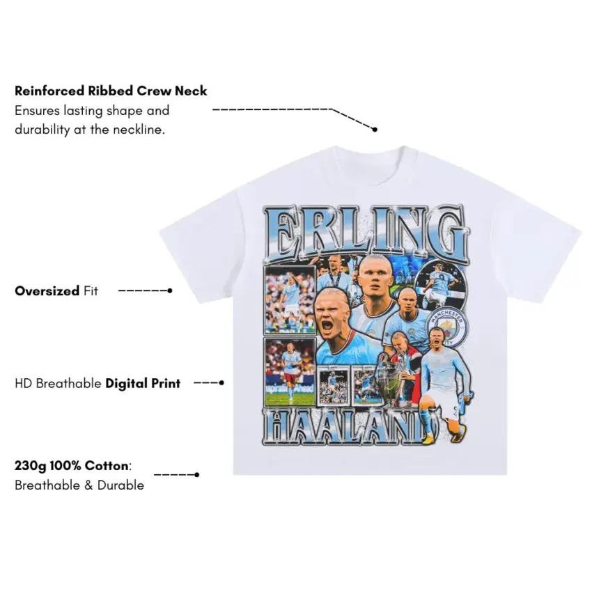 The Viking Invader Oversized White Graphic Tee - Image 2