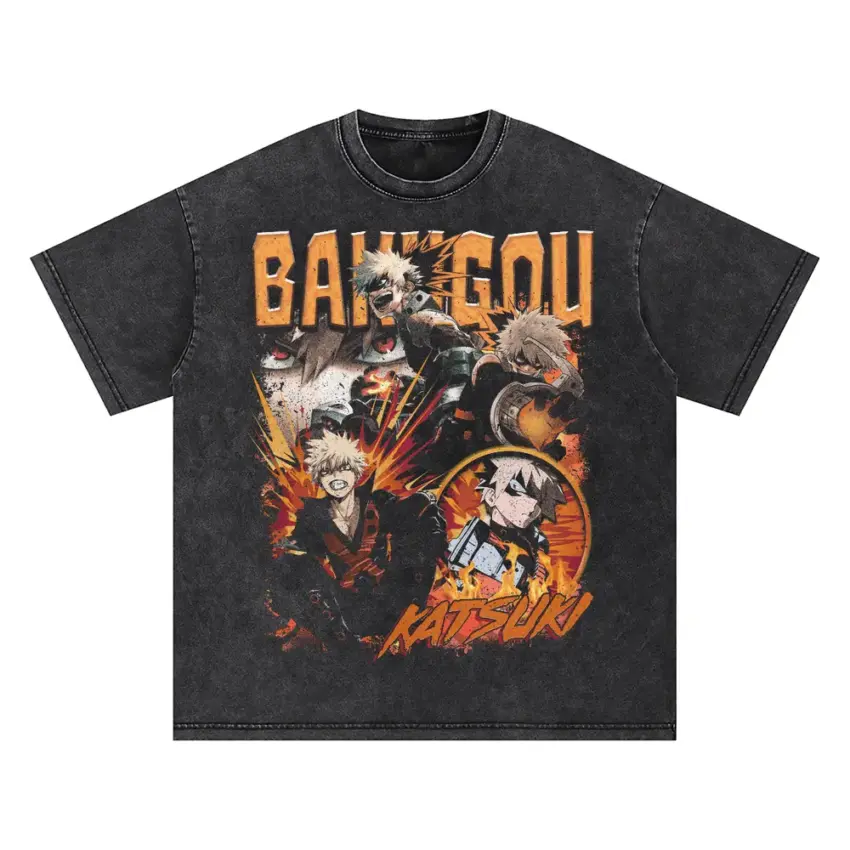 Lord Explosion Murder Oversized Acid Wash T-shirt