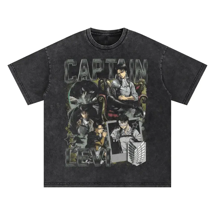 The Devil Of Tekkadan Oversized Acid Wash T-shirt