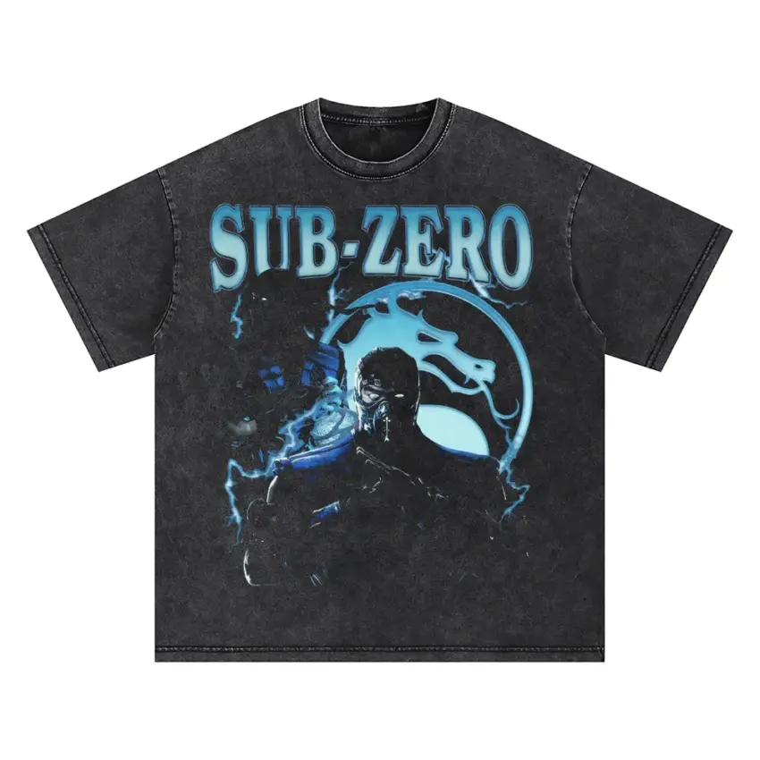 Sub Zero Absolute Zero Oversized Acid Wash T-shirt