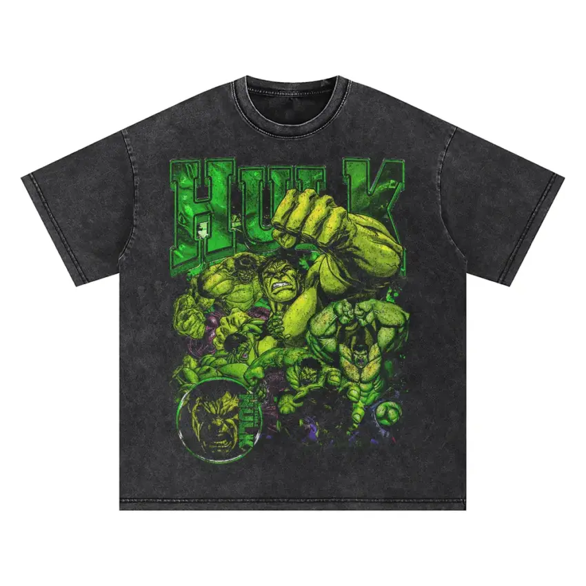 Don't Make Me Angry Oversized Acid Wash T-shirt