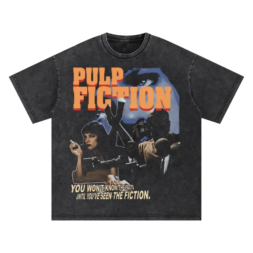 Royale With Cheese Oversized Acid Wash T-shirt
