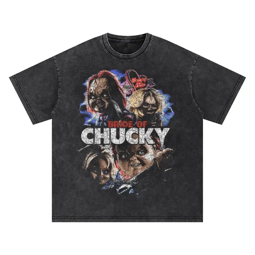 Wanna Play Oversized Acid Wash T-shirt