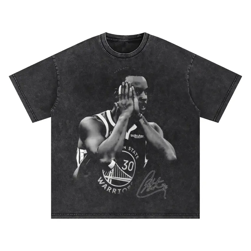 Chef Curry Oversized Acid Wash T-shirt