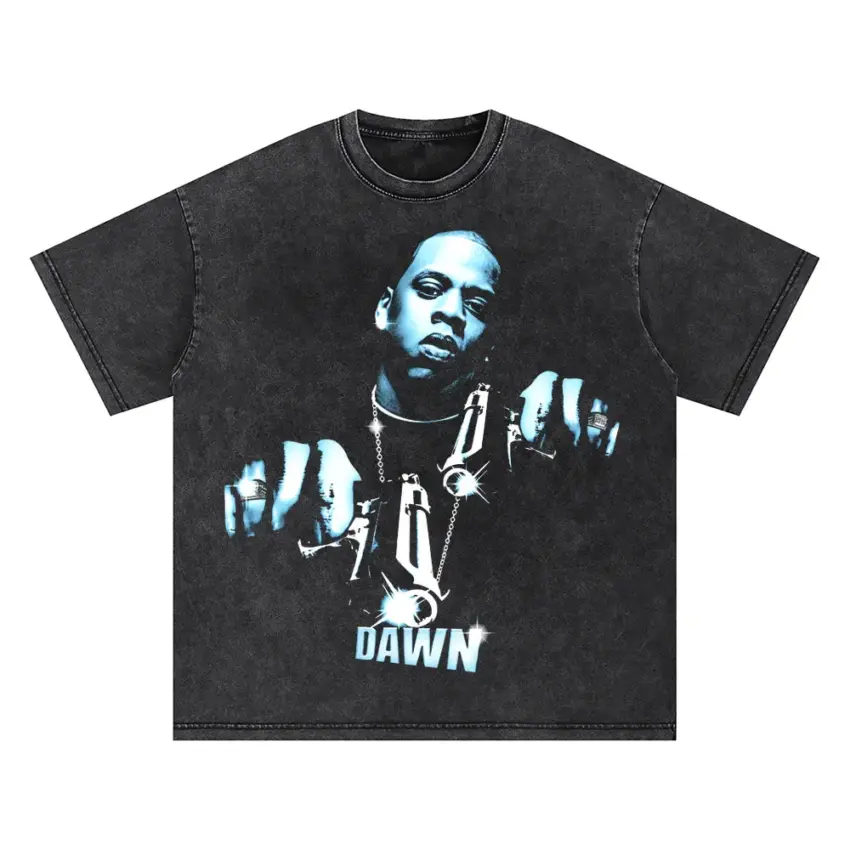 Dawn FM Oversized Acid Wash T-shirt
