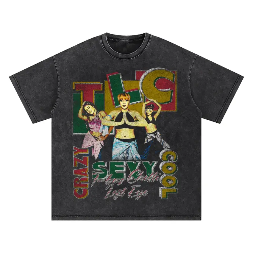 Crazy Sexy Cool Oversized Acid Wash T-shirt