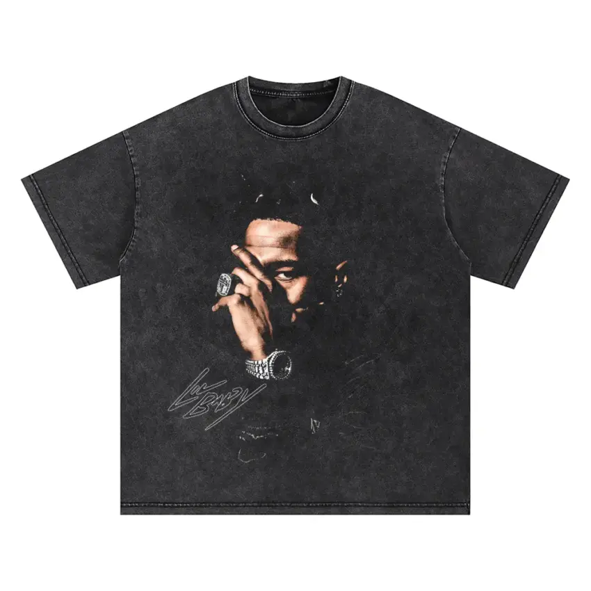 Die Lit Signature Oversized Acid Wash T-shirt
