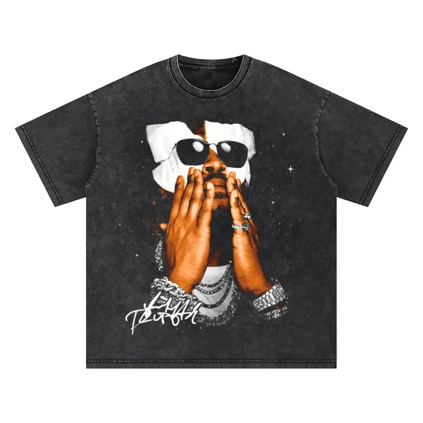Drip Or Drown Oversized Acid Wash T-shirt
