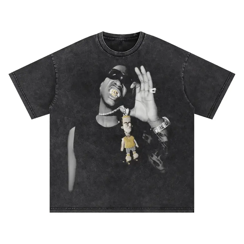 Gunna Drip Or Drown Oversized Acid Wash T-shirt