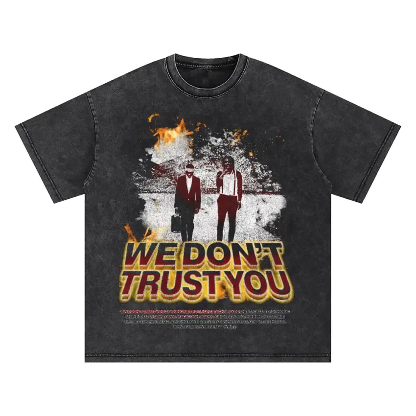 Heroes And Villains Oversized Acid Wash T-shirt