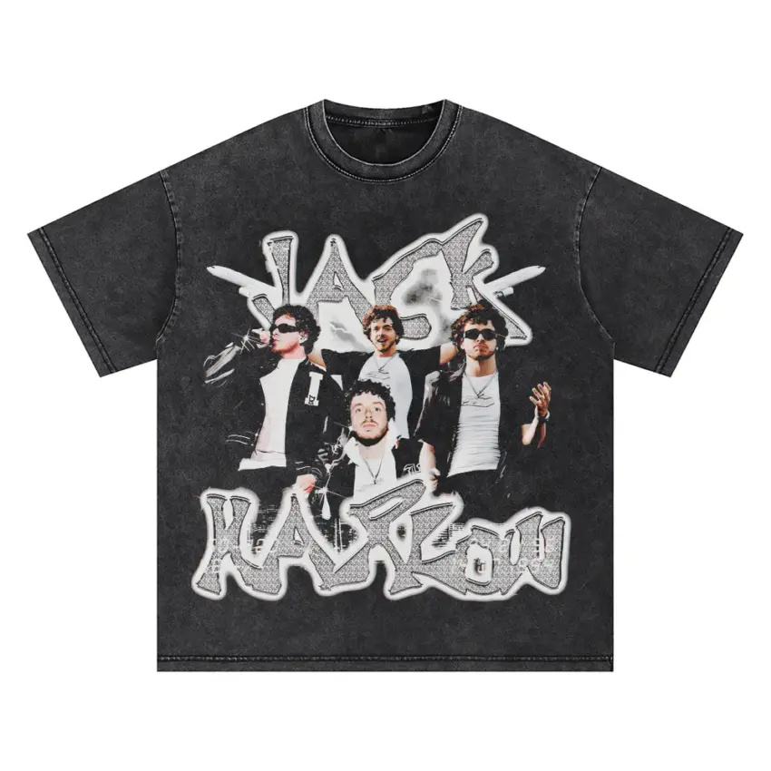Jack Harlow Come Home Oversized Acid Wash T-shirt