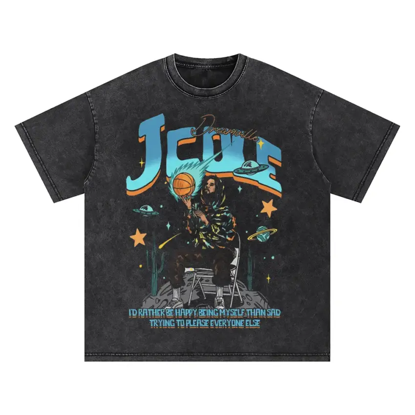 J Hope Jack In The Box Oversized Acid Wash T-shirt