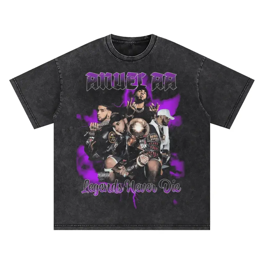 Legends Never Die2 Oversized Acid Wash T-shirt