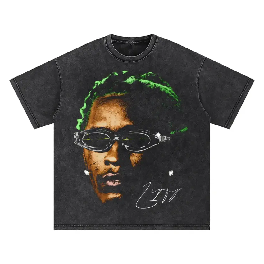 Luv Is Rage Oversized Acid Wash T-shirt