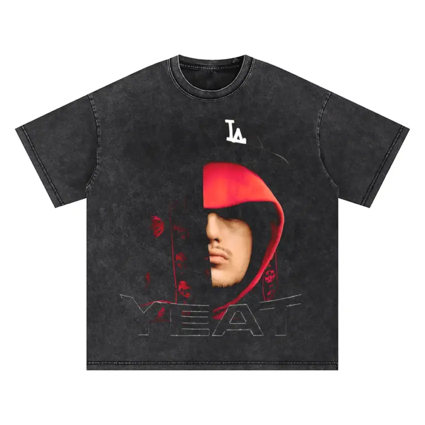 Lyfe Style Oversized Acid Wash T-shirt