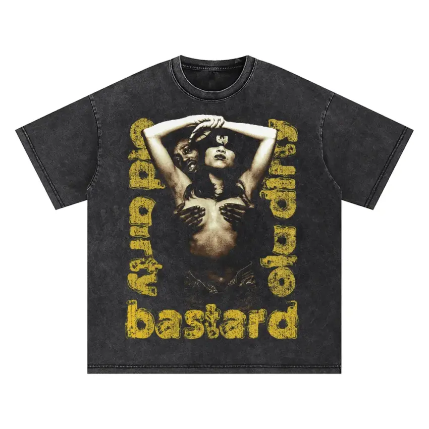 Ol Dirty Bastard Got Your Money Oversized Acid Wash T-shirt
