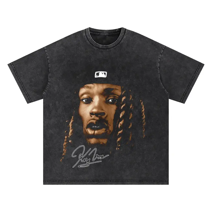 O Block Legend Oversized Acid Wash T-shirt