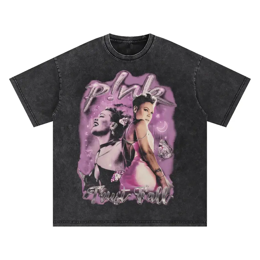 Playboi Carti Whole Lotta Red Oversized Acid Wash T-shirt