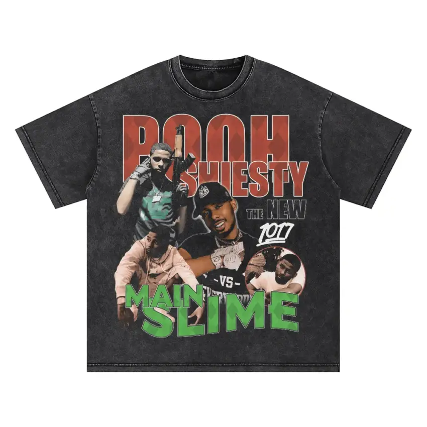 Pooh Shiesty Shiesty Season Oversized Acid Wash T-shirt