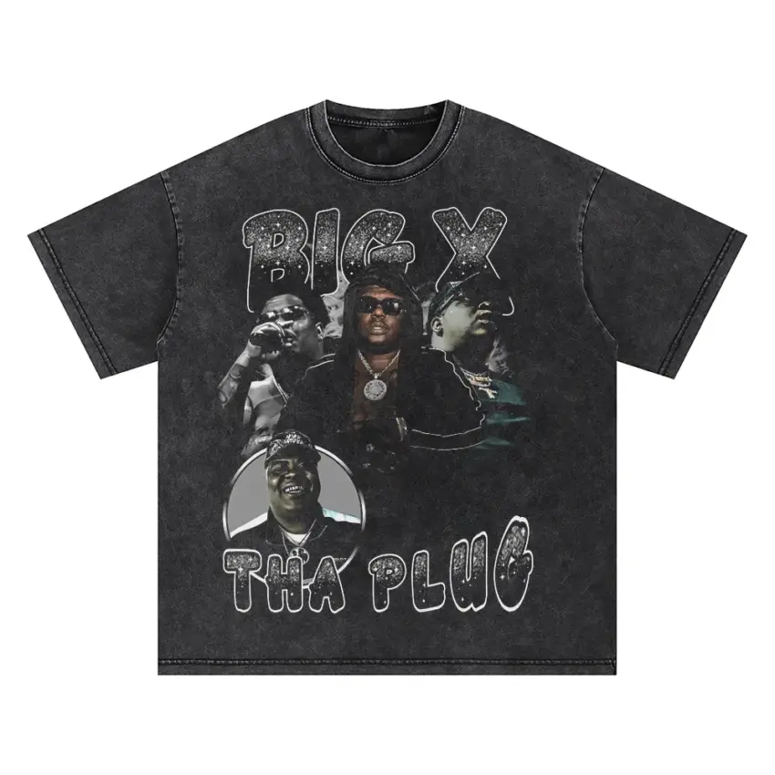 Rick Ross The Plug Oversized Acid Wash T-shirt