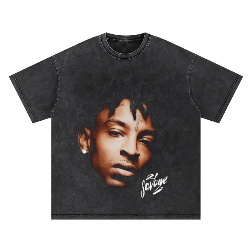 Savage Mode Oversized Acid Wash T-shirt