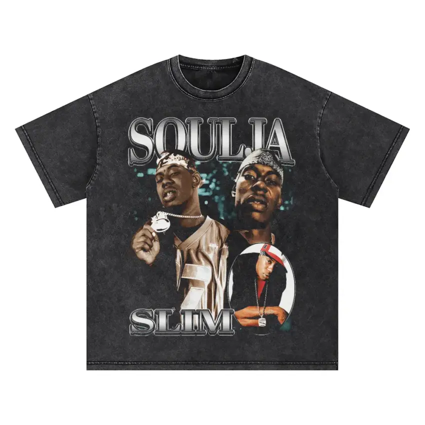 Soulja Boy Crank That Oversized Acid Wash T-shirt