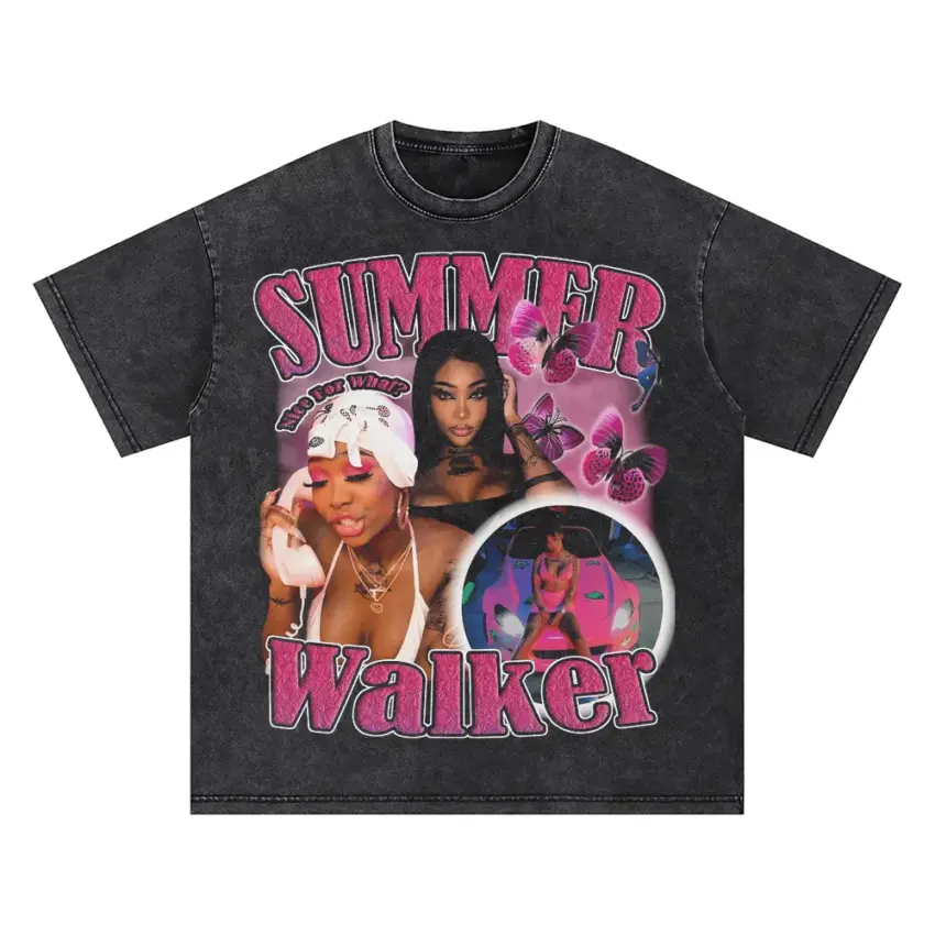 Summer Walker Over It Oversized Acid Wash T-shirt
