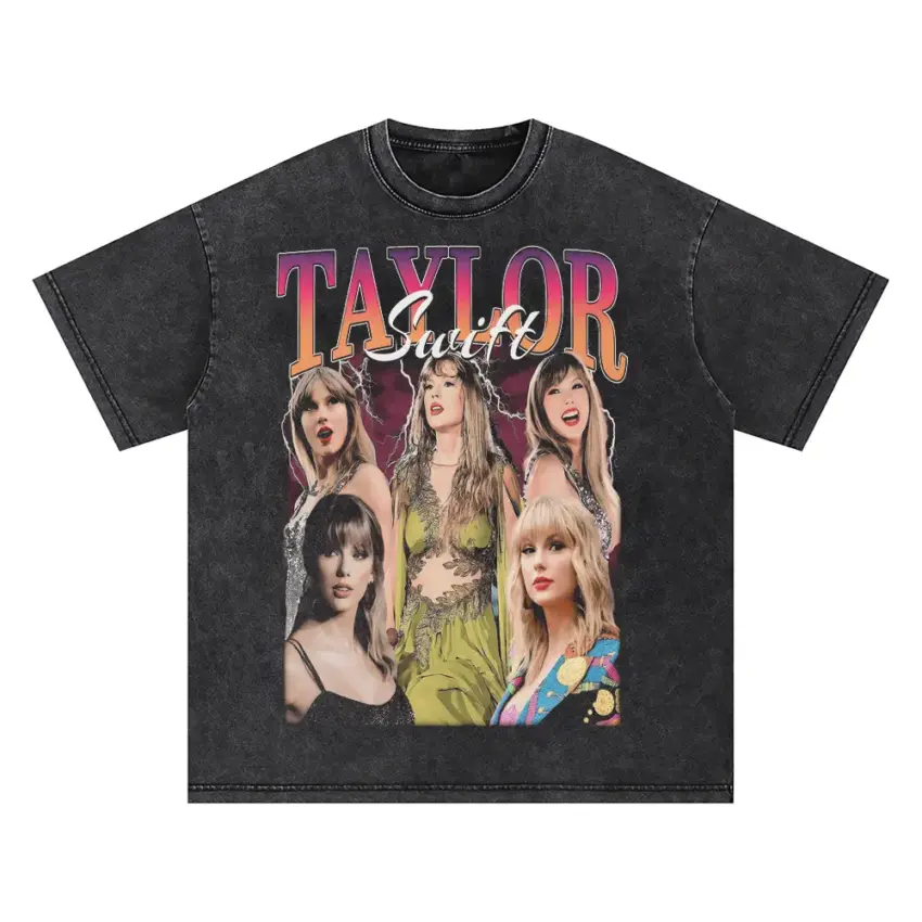 Taylor Swift Era Chronicles Oversized Acid Wash T-shirt