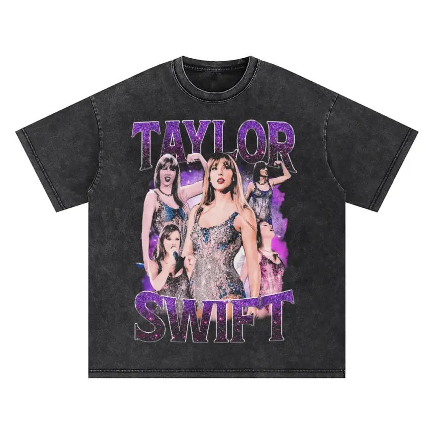 Taylor Swift Midnights Era Oversized Acid Wash T-shirt