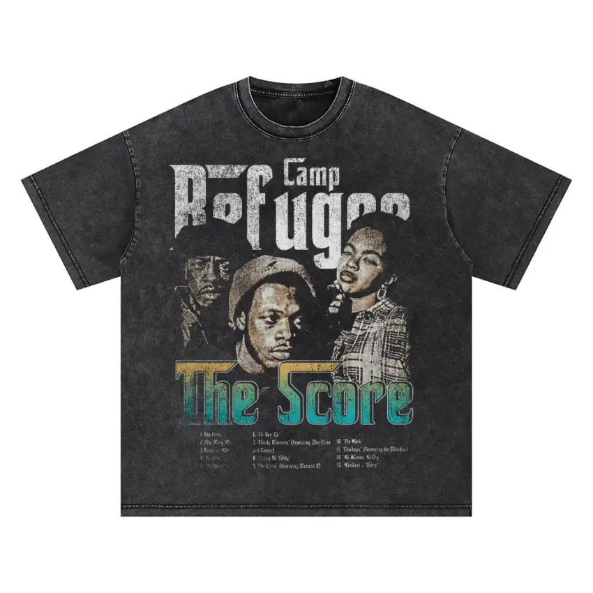 The Score Oversized Acid Wash T-shirt