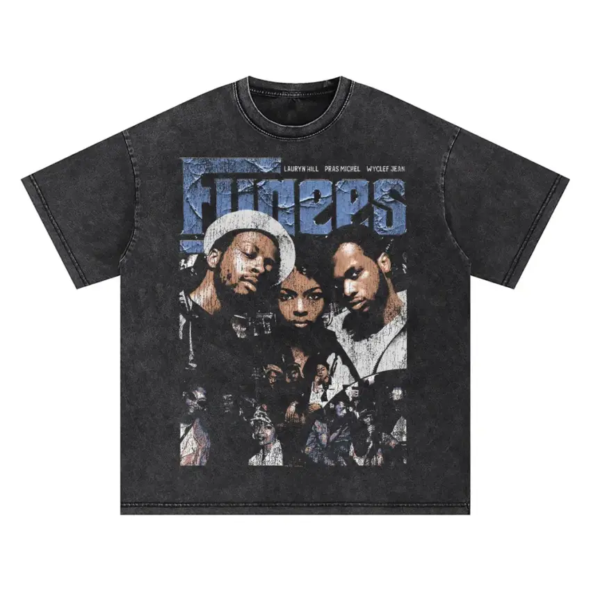 Three 6 Mafia Trio Oversized Acid Wash T-shirt