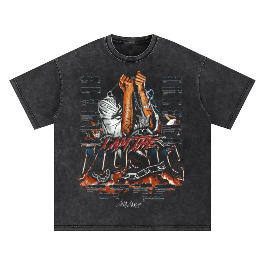 Worlds Most Dangerous Group Oversized Acid Wash T-shirt