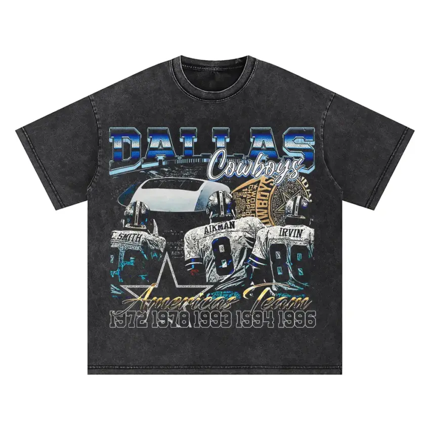 Americas Team Oversized Acid Wash T-shirt
