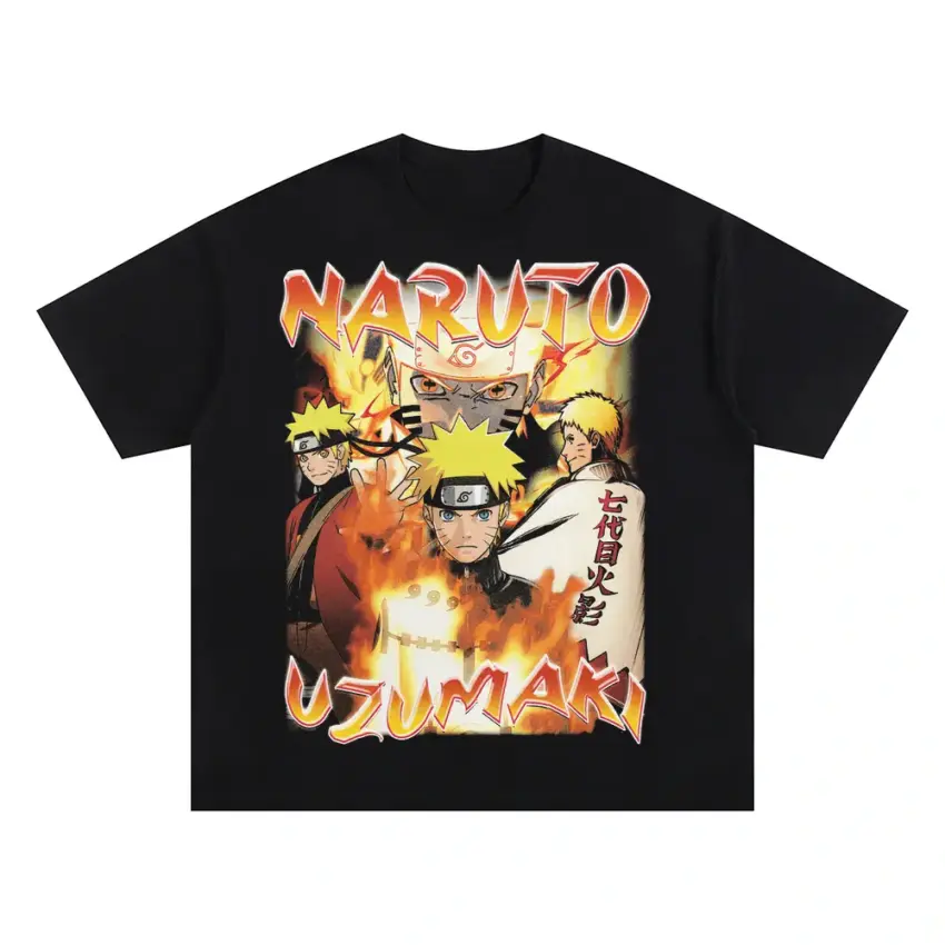 Sage Of Six Paths Mode Oversized Black Graphic Tee