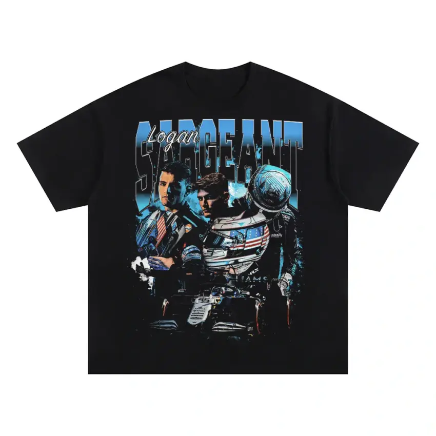 Schumacher The Red Champion Oversized Black Graphic Tee