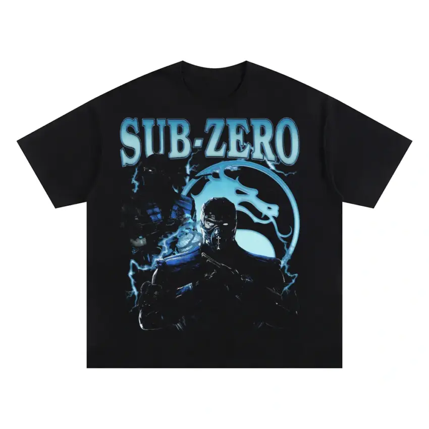 Sub Zero Absolute Zero Oversized Black Graphic Tee