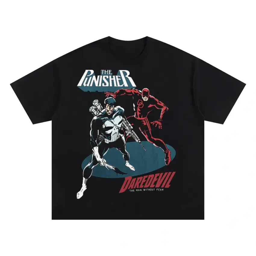 Hell's Kitchen Showdown Oversized Black Graphic Tee