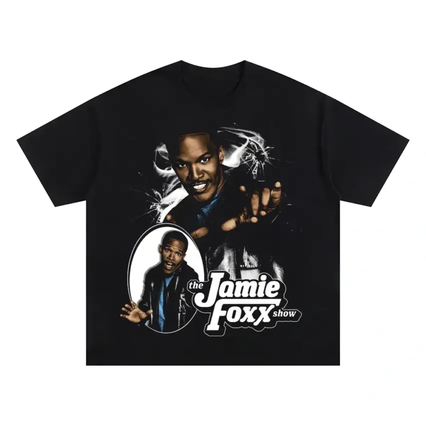 The Foxx Effect Oversized Black Graphic Tee