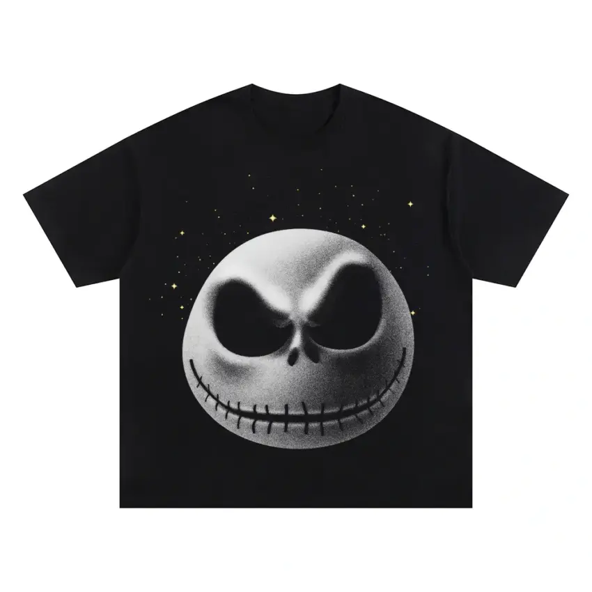 The Pumpkin King Oversized Black Graphic Tee