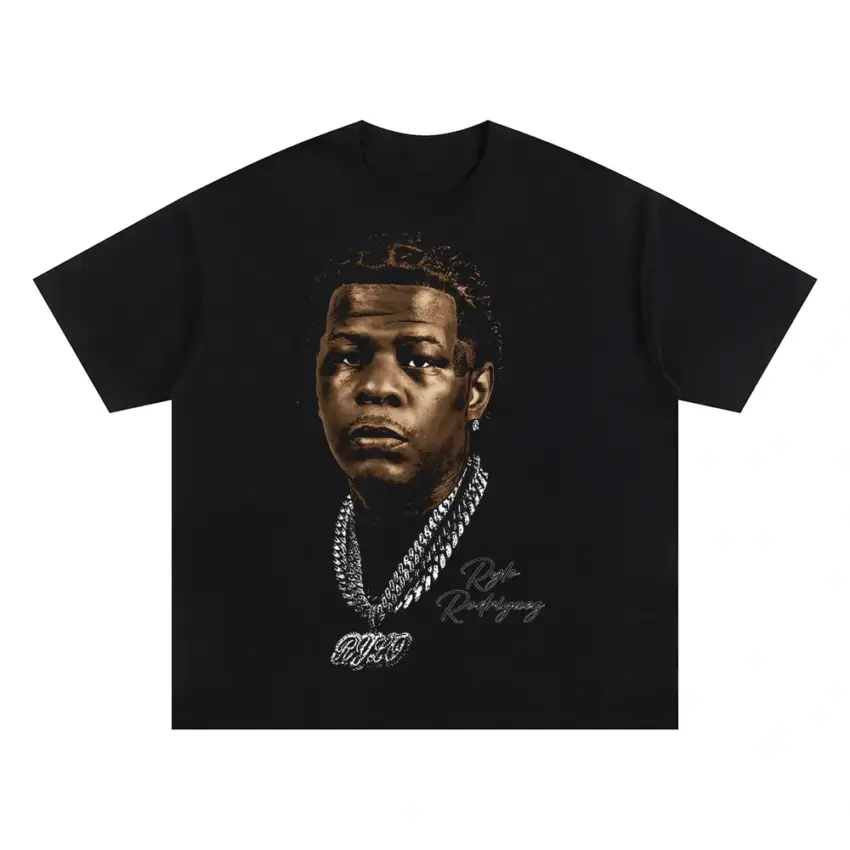 4PF Boss Oversized Black Graphic Tee
