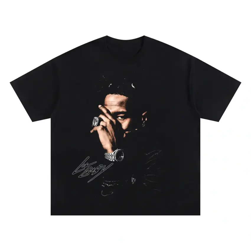 Die Lit Signature Oversized Black Graphic Tee